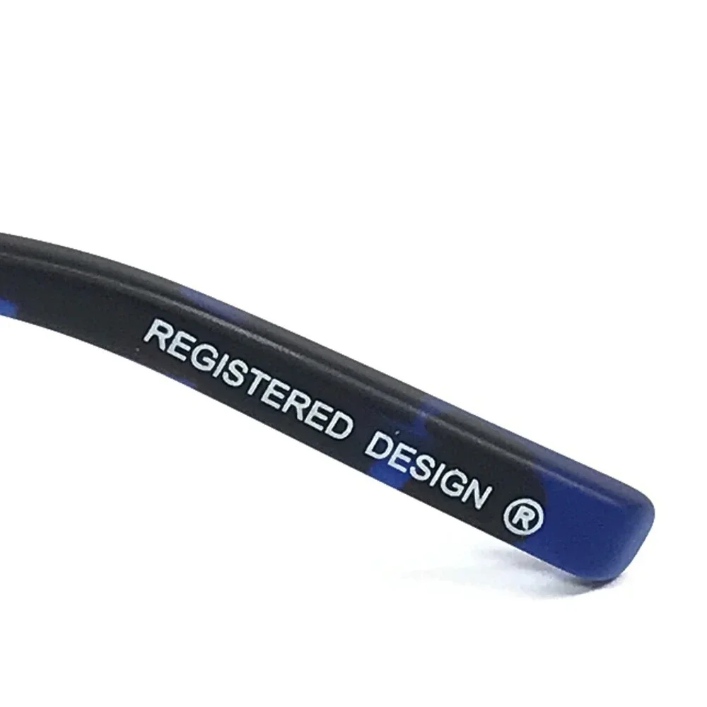 Lightec by Morel Eyeglasses Frames 30015L BG08 Black Blue Rectangle 53-19-140